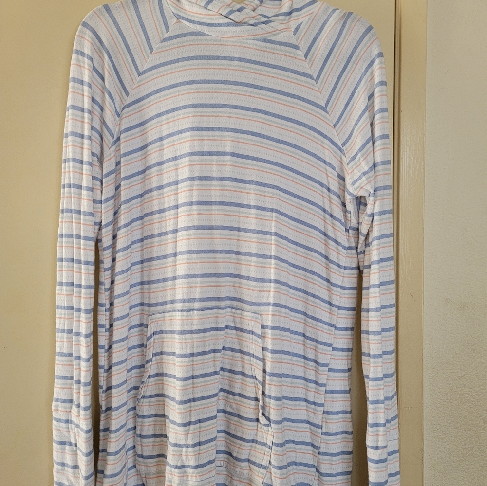 LuLaRoe Blue and White Casual Sweater